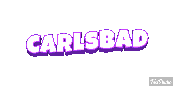 Carlsbad Effet de texte