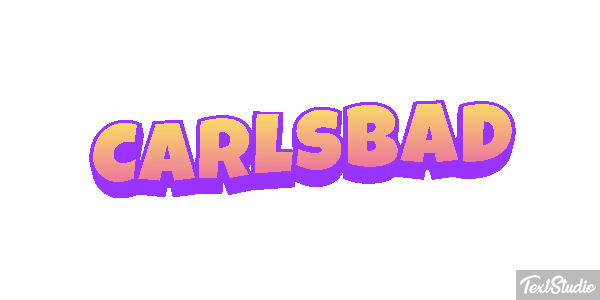 Carlsbad Effet de texte