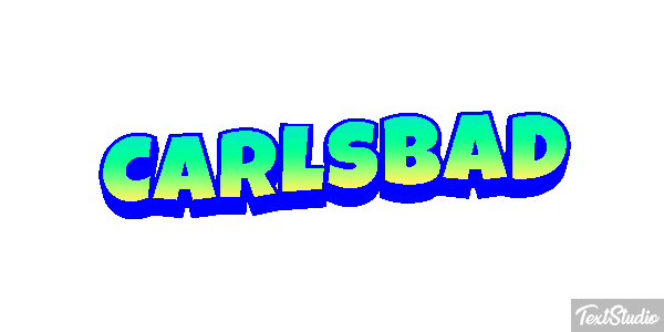 Carlsbad Effet de texte