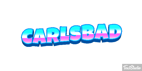 Carlsbad Effet de texte