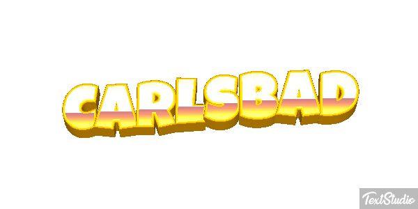 Carlsbad Effet de texte