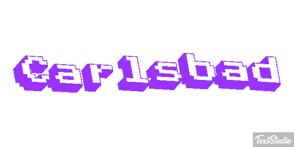 Carlsbad Effet de texte