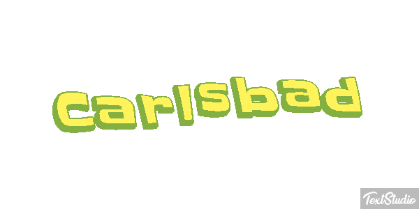 Carlsbad Effet de texte