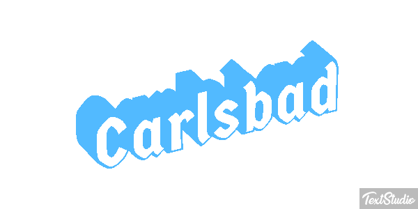 Carlsbad Effet de texte