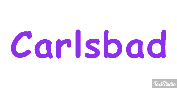 Carlsbad Effet de texte