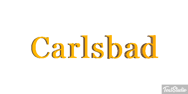Carlsbad Effet de texte