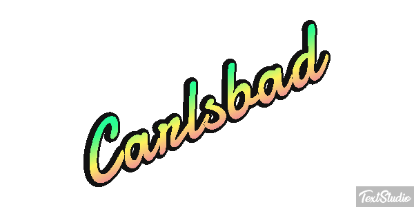 Carlsbad Effet de texte