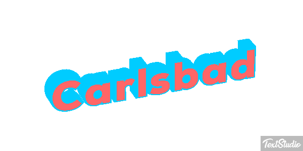 Carlsbad Effet de texte