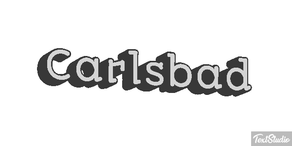 Carlsbad Effet de texte
