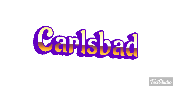Carlsbad Effet de texte