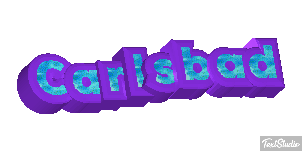 Carlsbad Effet de texte