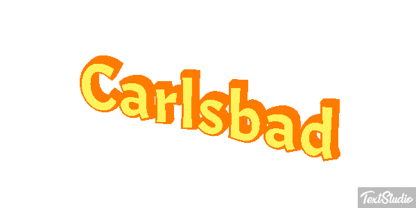 Carlsbad Effet de texte