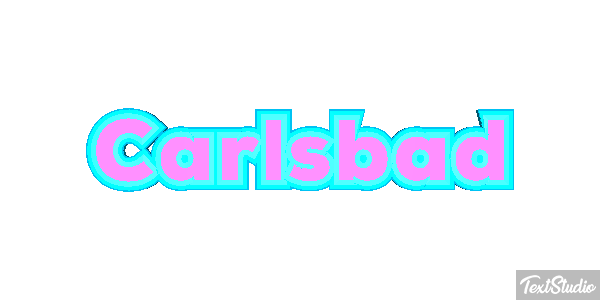 Carlsbad Effet de texte