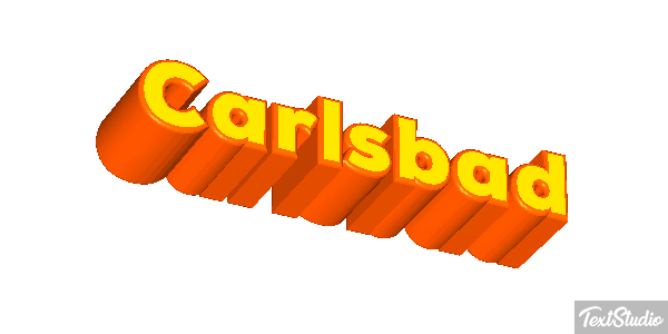 Carlsbad Effet de texte