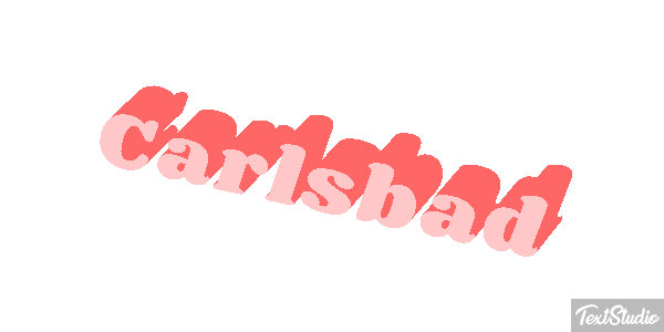 Carlsbad Effet de texte