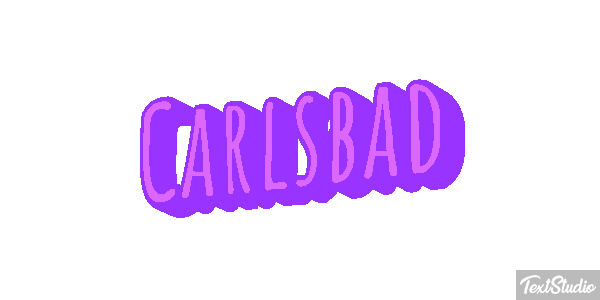 Carlsbad Effet de texte