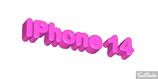 IPhone 14 Efeito do texto