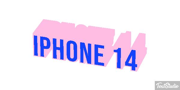 IPhone 14 Efeito do texto