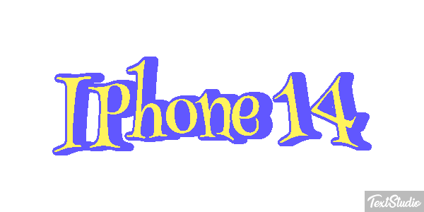 IPhone 14 Efeito do texto