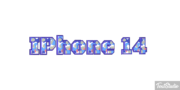 IPhone 14 Efeito do texto