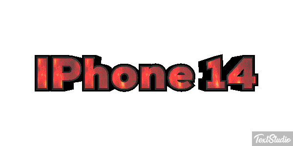 IPhone 14 Efeito do texto