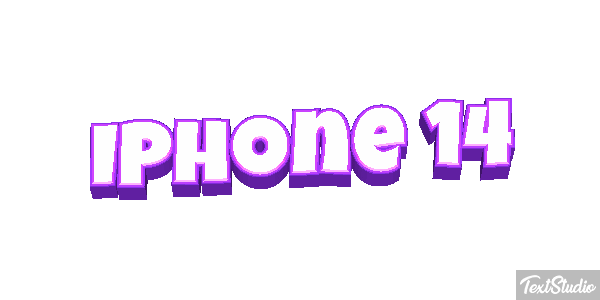 IPhone 14 Efeito do texto