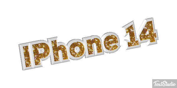 IPhone 14 Efeito do texto