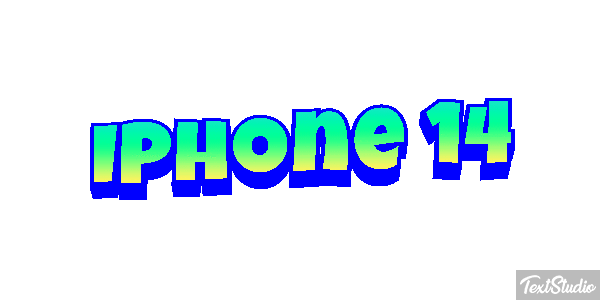 IPhone 14 Efeito do texto