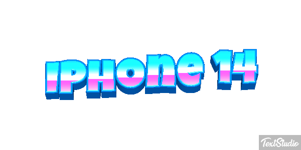 IPhone 14 Efeito do texto