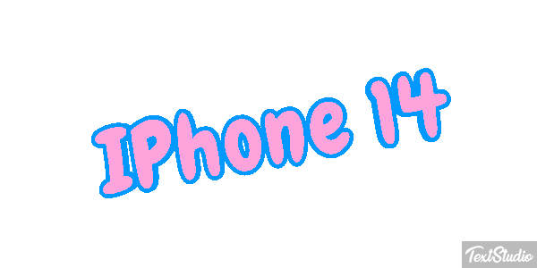 IPhone 14 Efeito do texto