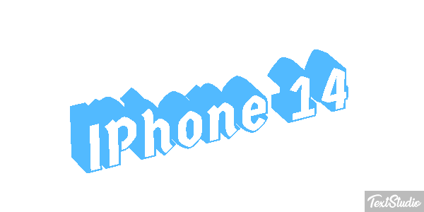IPhone 14 Efeito do texto