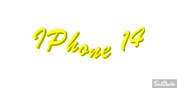 IPhone 14 Efeito do texto