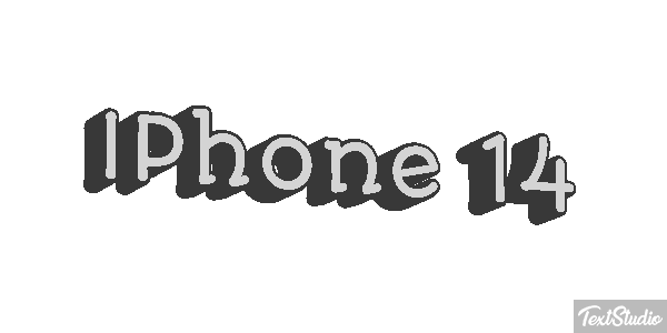 IPhone 14 Efeito do texto