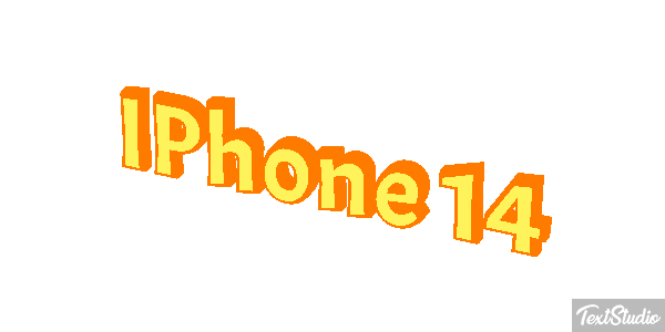 IPhone 14 Efeito do texto