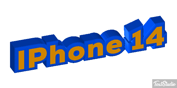 IPhone 14 Efeito do texto