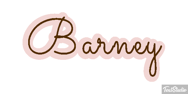 Barney Текстовый эффект