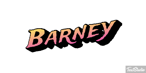 Barney Текстовый эффект