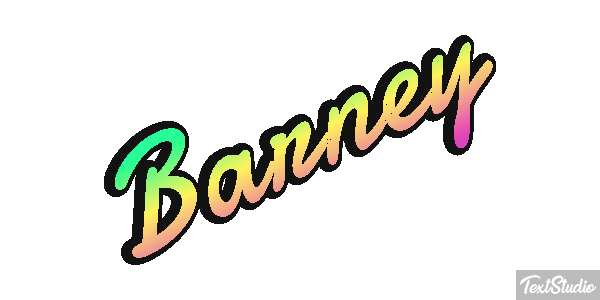 Barney Текстовый эффект