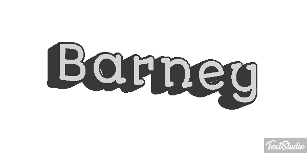 Barney Текстовый эффект