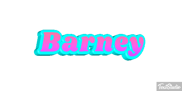 Barney Текстовый эффект