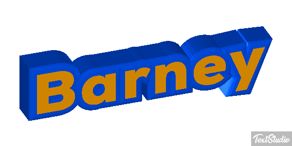 Barney Текстовый эффект
