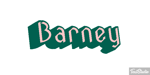Barney Текстовый эффект