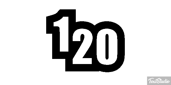120 Efecto de texto