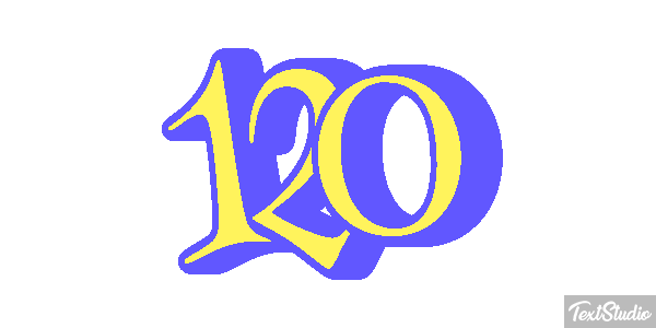120 Efecto de texto