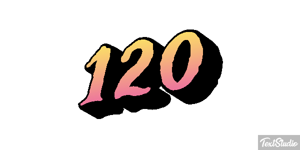 120 Efecto de texto