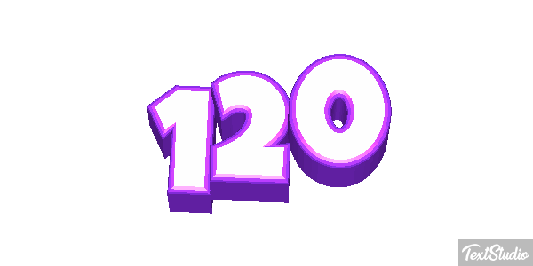 120 Efecto de texto