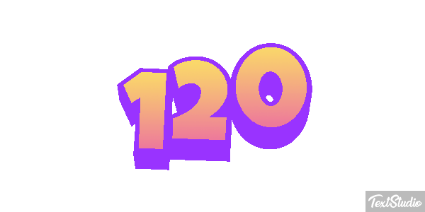 120 Efecto de texto