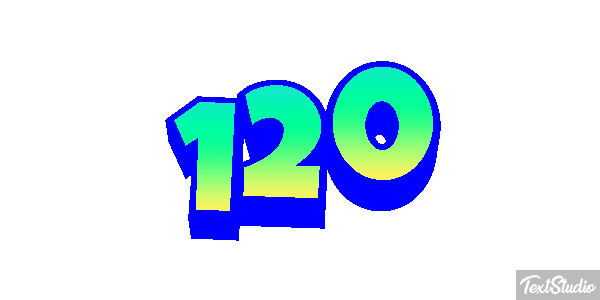 120 Efecto de texto