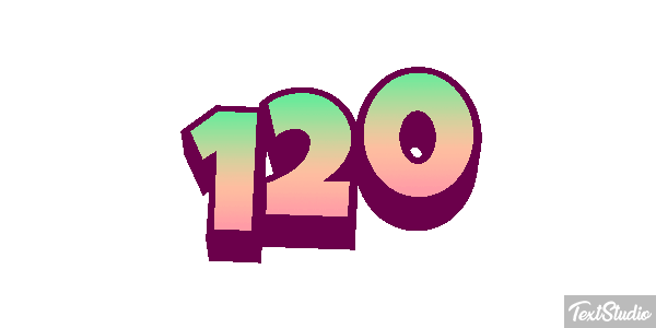 120 Efecto de texto