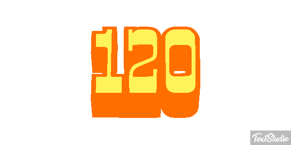 120 Efecto de texto
